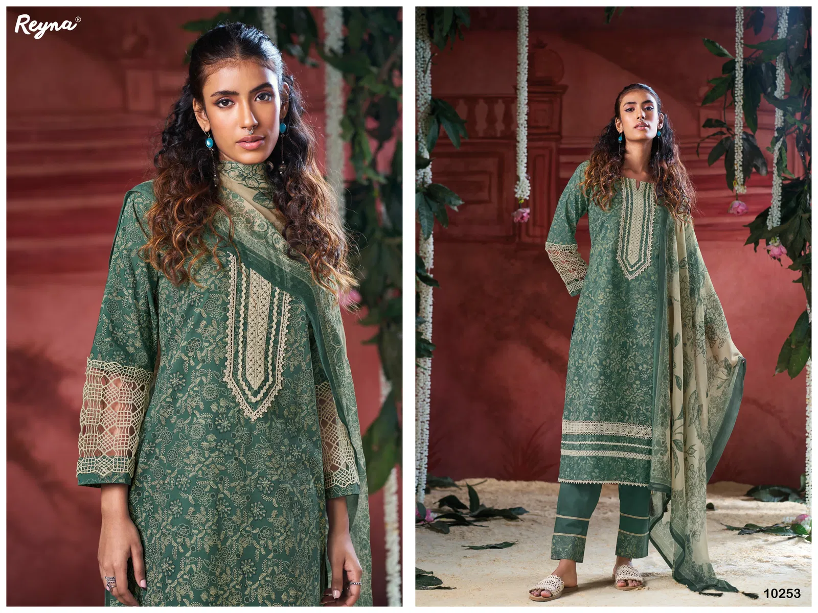 Gehna By Reyna Cotton Block Printed Dress Material Suppliers In India